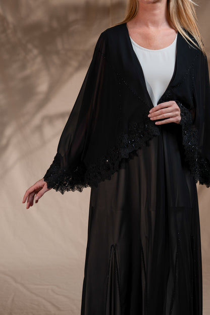 Zay Black Wedding Abaya WA19