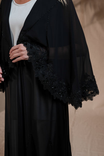 Zay Black Wedding Abaya WA19
