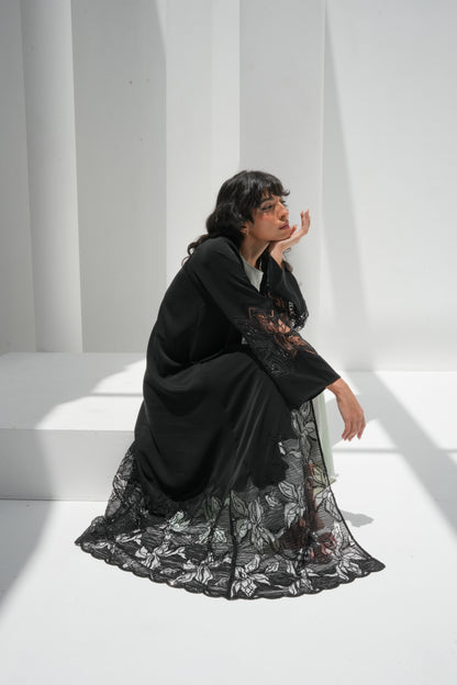 ZAY BLACK ABAYA- ER82