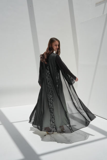 ZAY BLACK ABAYA- ER76