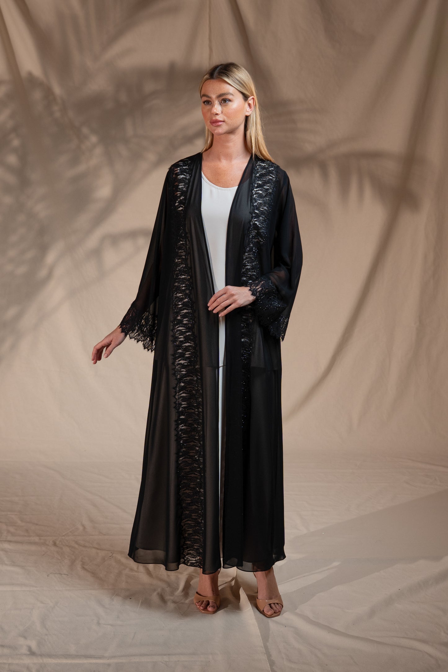 Zay Elegant Lace Abaya ER61