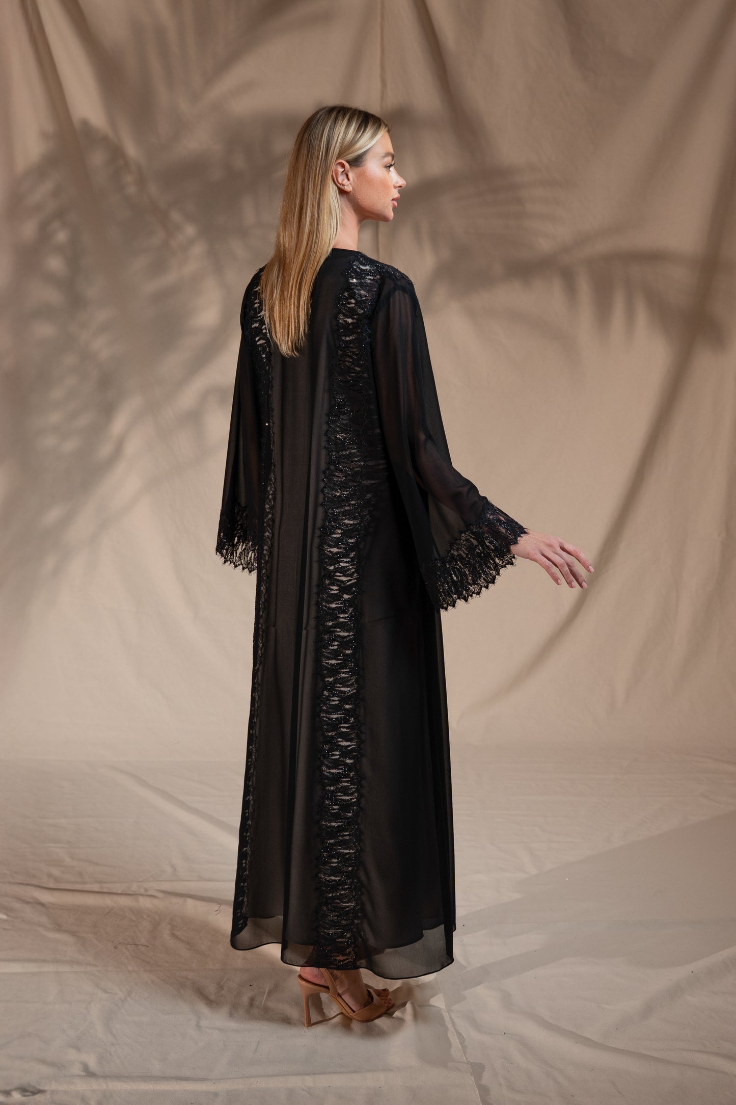 Zay Elegant Lace Abaya ER61