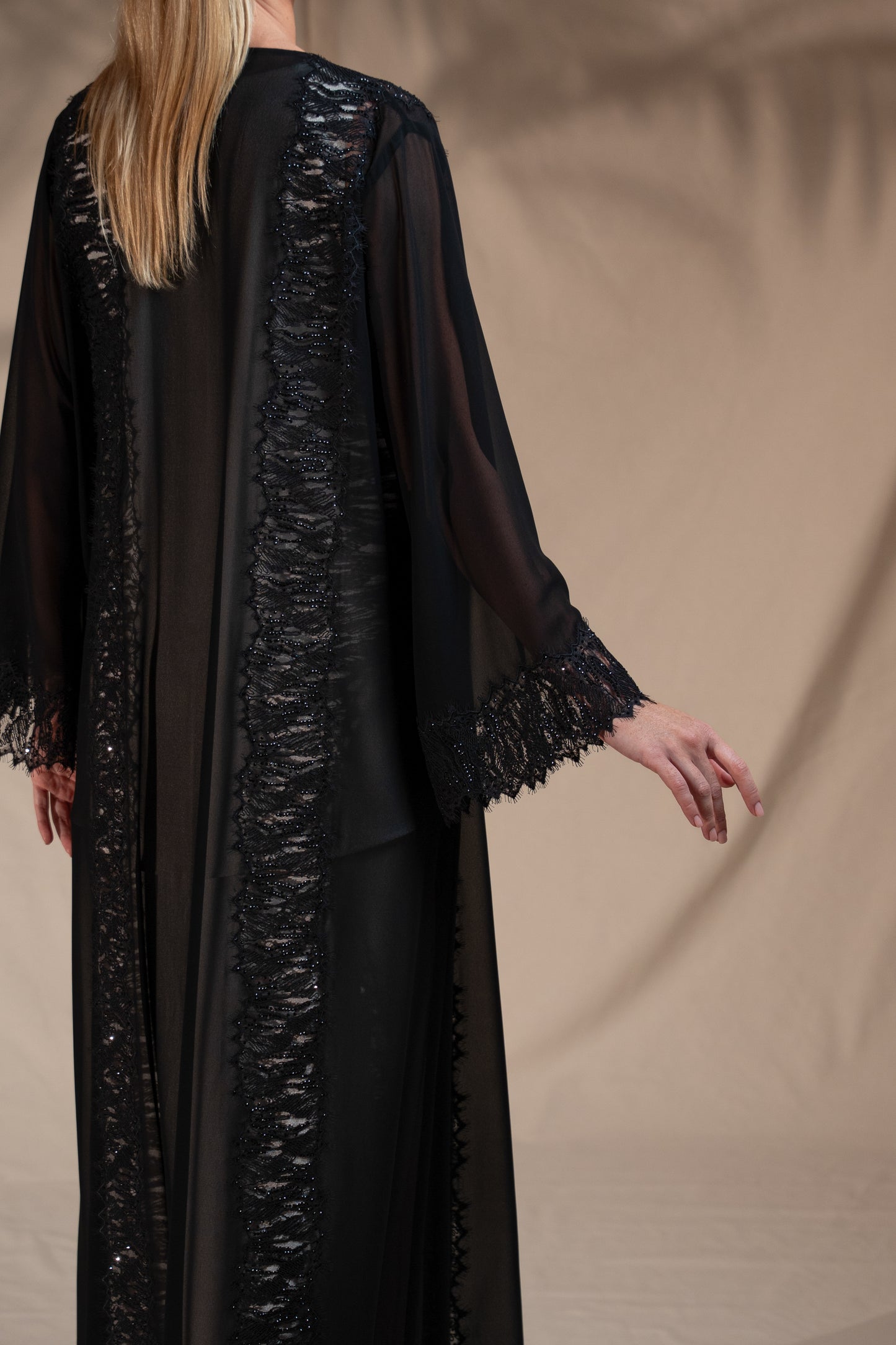 Zay Elegant Lace Abaya ER61