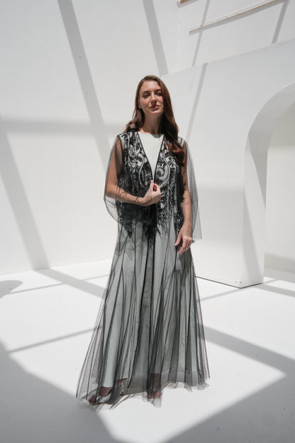 ZAY TULLE ABAYA- WA20