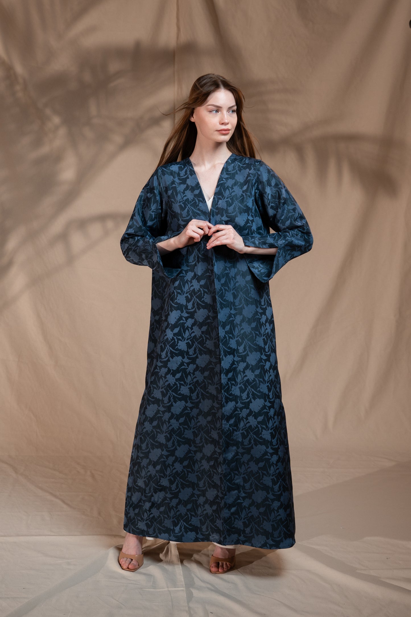 CLAY COLOR ABAYA- P77