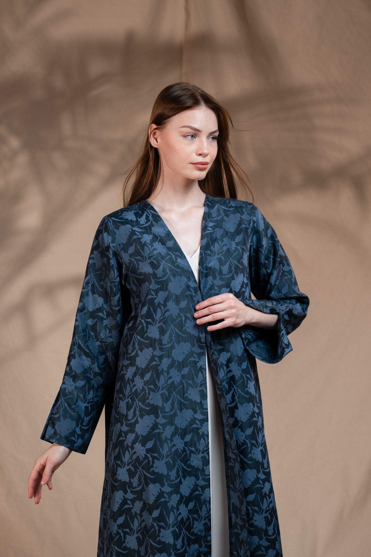 CLAY COLOR ABAYA- P77